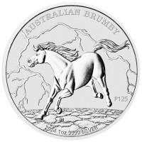 Stříbrná mince Australian Brumby 1 oz (2024) 125. výročí mincovny