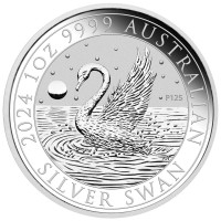 Strieborná minca Australian Swan 1 oz (2024) 125. výročie mincovne