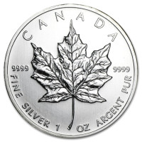 Strieborná minca Canadian Maple Leaf 1 oz (2009)