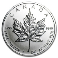 Strieborná minca Canadian Maple Leaf 1 oz (2011)