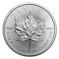 Stříbrná mince Canadian Maple Leaf 1 oz (2018)