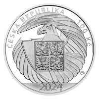 Silver coin 100 CZK BIS Security Information Service PROOF