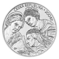 Silver coin 200 CZK Karel Škréta 350th anniversary of his death STANDARD