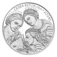 Silver coin 200 CZK Karel Škréta 350th anniversary of his death PROOF