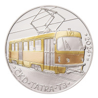 Strieborná minca ČNB 500 Kč Električka ČKD Tatra T3 STANDARD