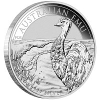 Strieborná minca Emu 1 oz (2024) 125. výročie mincovne