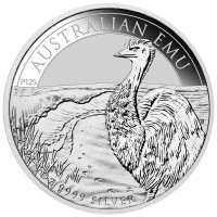 Strieborná minca Emu 1 oz (2024) 125. výročie mincovne