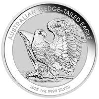Strieborná minca  - Orol klínoocasý - Wedge-tailed Eagle 1 oz (2025)
