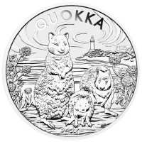Strieborná minca Quokka 1 oz (2024) 125. výročie mincovne