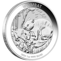 Strieborná minca Wombat 1 oz (2024) 125. výročie mincovne