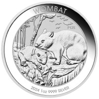 Strieborná minca Wombat 1 oz (2024) 125. výročie mincovne