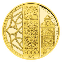 Gold coin ČNB 5.000 Kč Olomouc PROOF