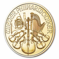 Zlatá minca Wiener Philharmoniker 1/25 oz