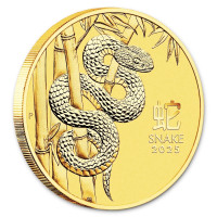 Zlatá mince Year of the Snake - Rok Hada 1 oz (2025)